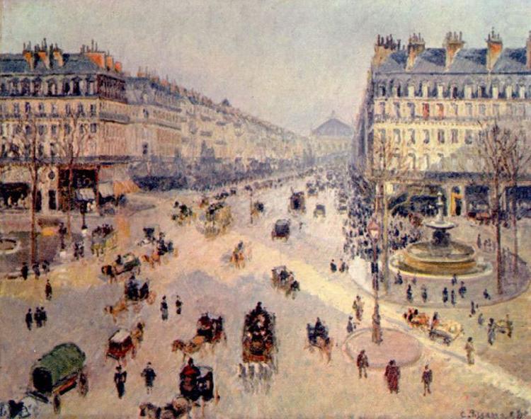 Avenue de l'Opera, Camille Pissarro
